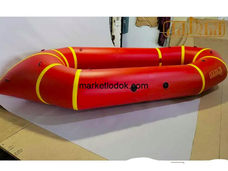 Надувний пакрафт Ладья ЛП-245 Каяк комфорт червоний - Зображення 2