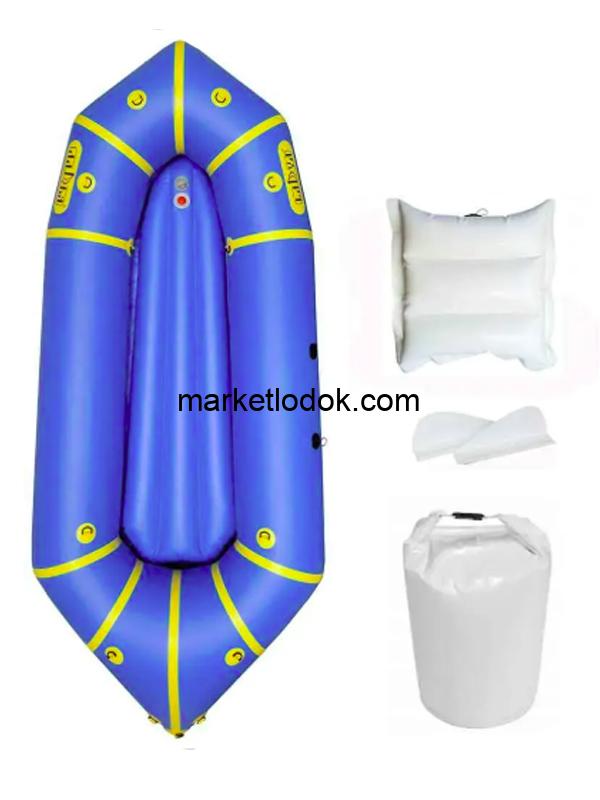 Надувний пакрафт Ладья ЛП-245 Каяк комфорт синій