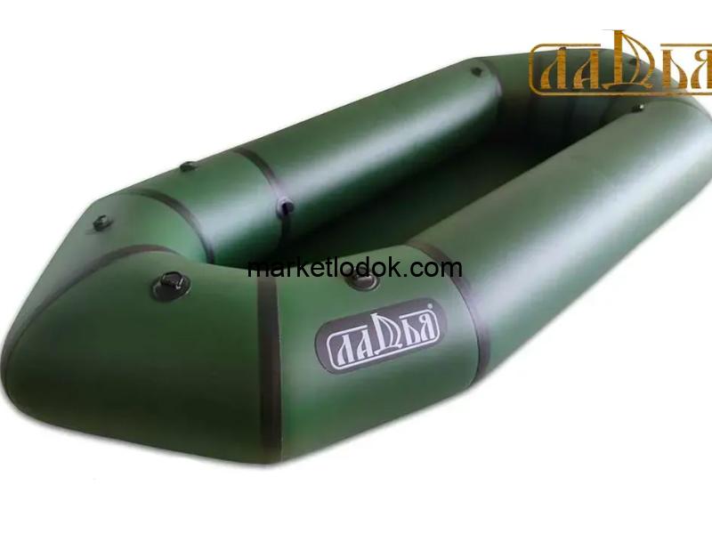 Надувний пакрафт Ладья ЛП-245 Каяк базовий зелений - Зображення 2