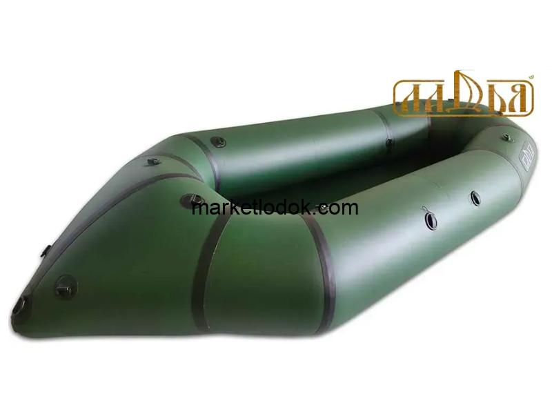 Надувний пакрафт Ладья ЛП-245 Каяк базовий зелений - Зображення 3