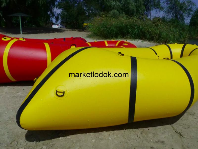 Надувной пакрафт Ладья ЛП-245 Каяк базовий желтый — изображение 5